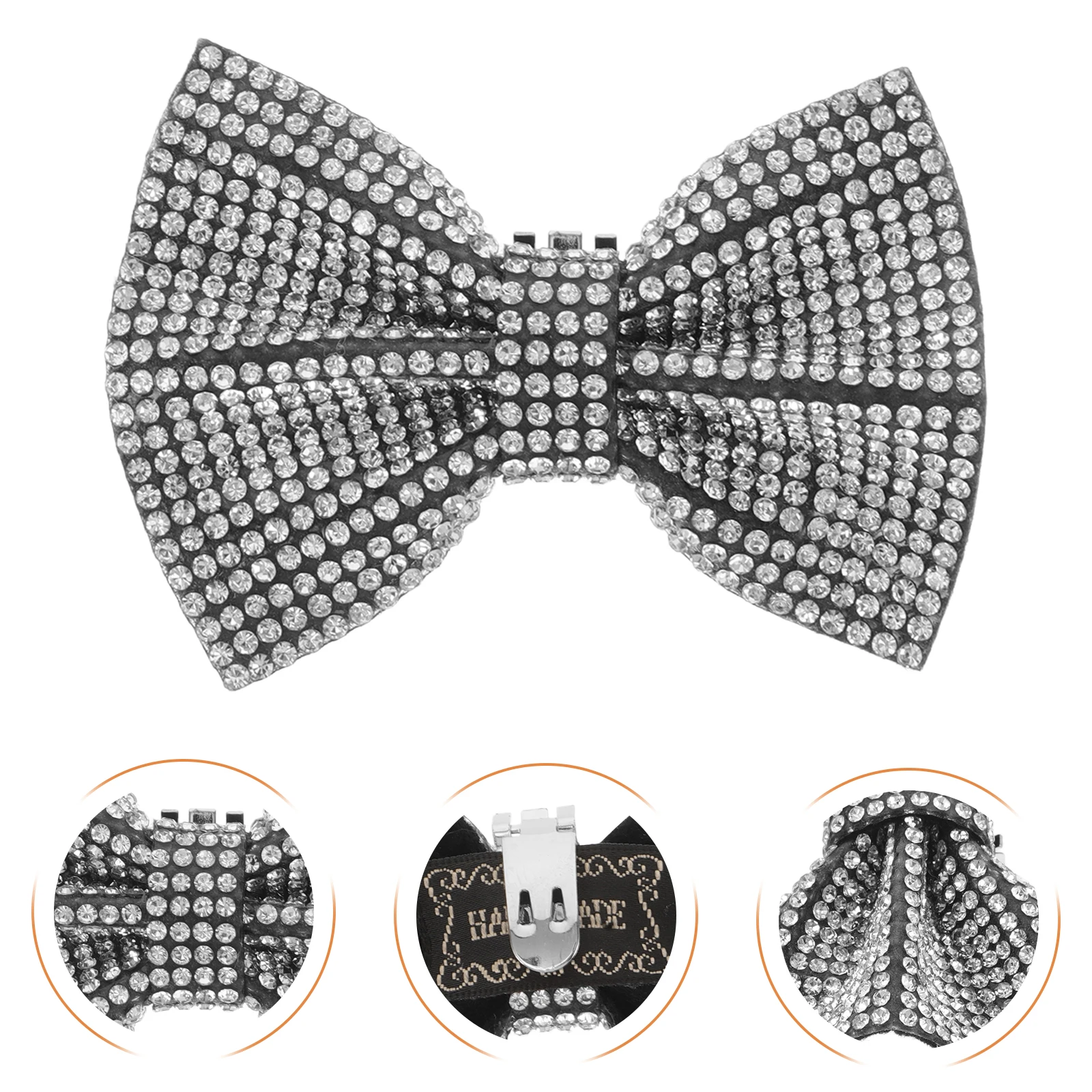 

1 Pair Crystal Bow Rhinestone Detachable Charms Wedding Party High Heel Decorations Removable Buckle Applique For Bridal Flats