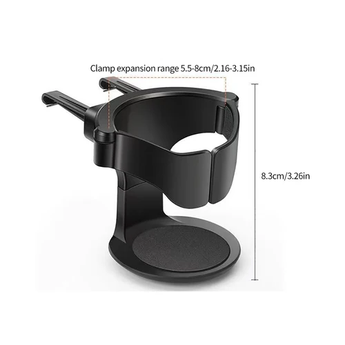 Imagen 2 del producto Portavasos de coche con salida de ventilación de aire, soporte para botella de bebida, accesorios de Interior para automóvil, soporte de montaje plegable para Cenicero de bebidas