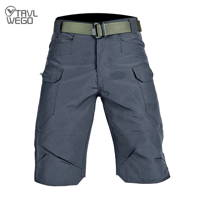 

Шорты-карго TRVLWEGO мужские тактические, повседневные городские штаны для воркаута, походов, рыбалки, треккинга, несколько карманов
