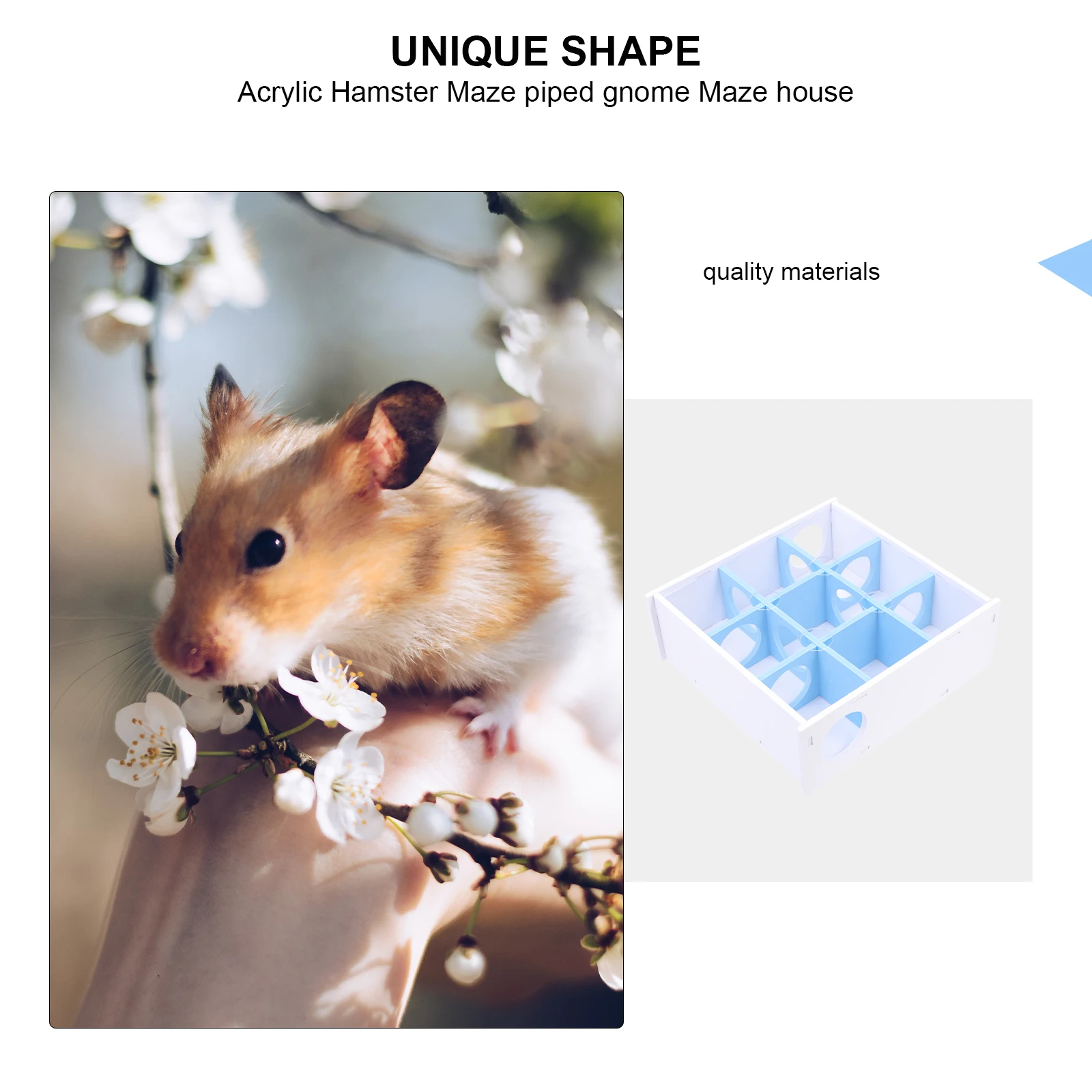 

Acrylic Hamster Maze Pet Labyrinth Playground Exercise Durable Small Animal Playpen For Hamster Mouse Hedgehog Pet Habitat