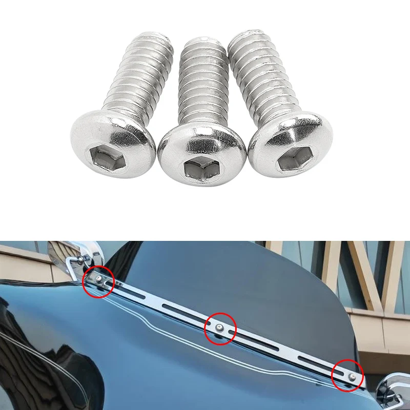 Motorcycle Accessories Fairing Windshield Trim Bolts Screws For Harley Touring Electra Glide Tri Glide 1994-2013