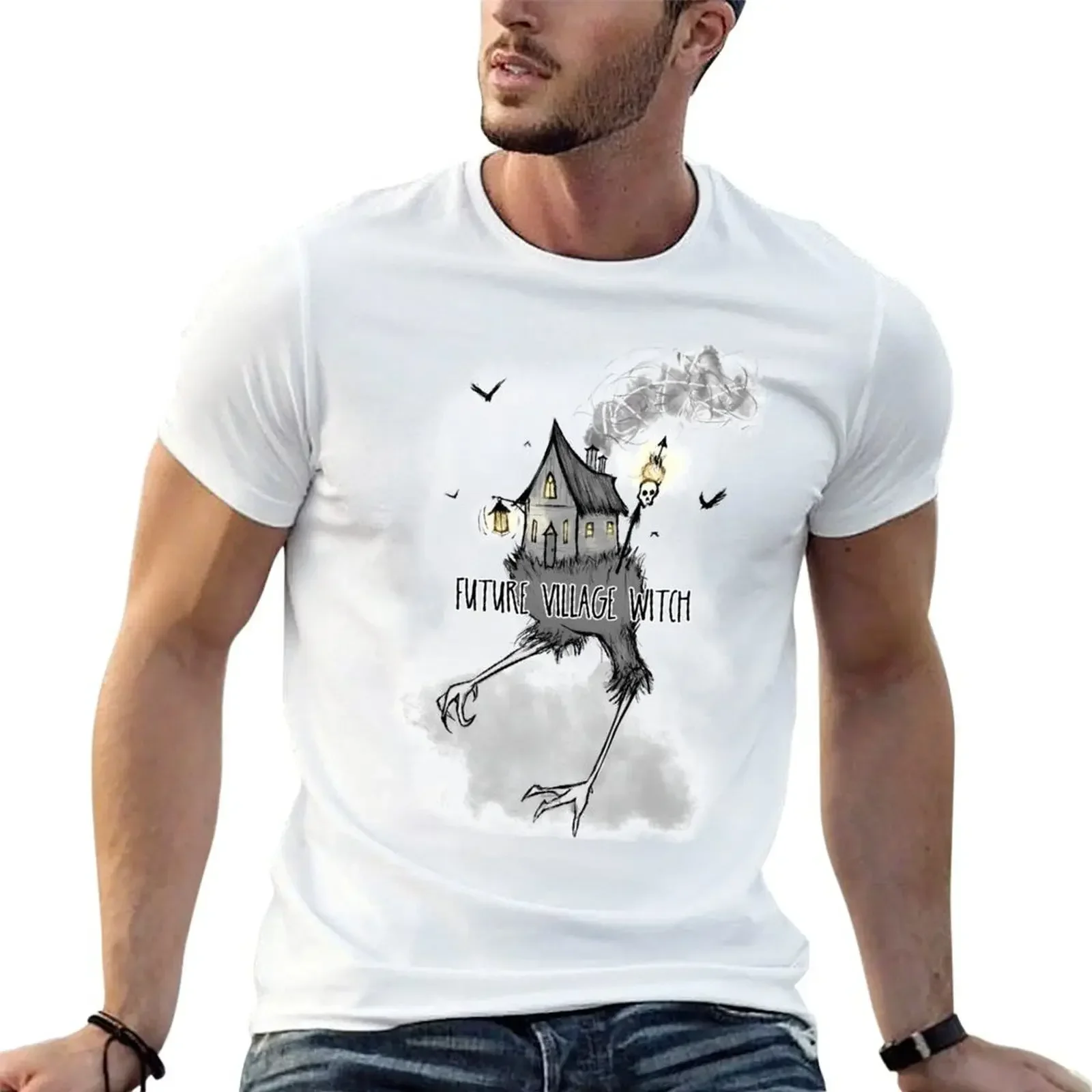 Village Witch T-Shirt korean fashion cheap stuff mens t shirt graphic