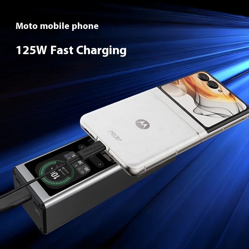 Hot Sales LE Thinkplus FLUXO 20000mAh Power Bank PD140W Fast Charging With Customized 2.01-inch TFT Color Screen 3C Certified