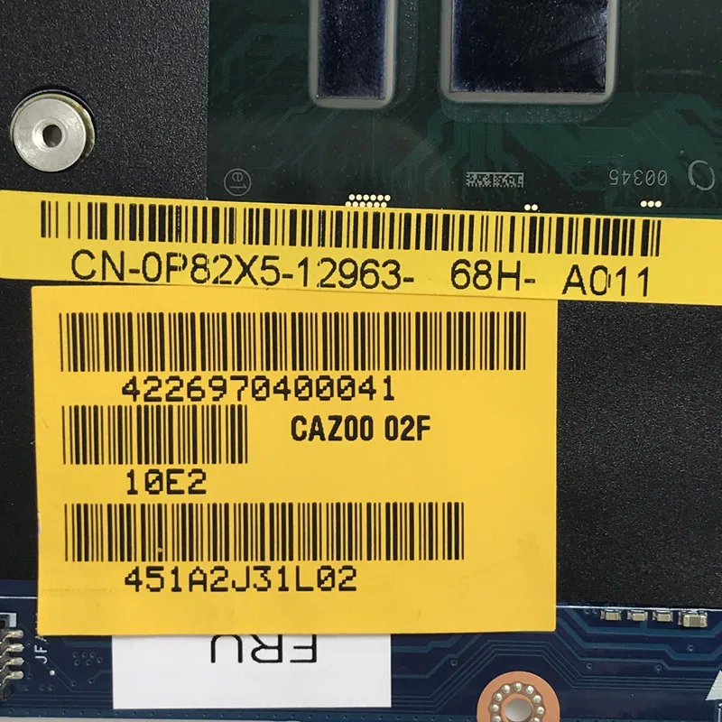 CN-0YJNVF 0yjnvf yjnvf DAZZ0 LA-F312P dellの緯度7290 7390ノートパソコンのマザーボードSR3LB i5-8250U cpu DDR4 100% 完全なテスト