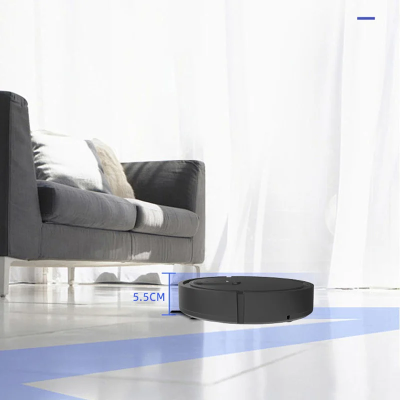 Robot Vacuum Cleaner 3-in-1 Electric Intelligent Pet Hair Cleaner Tool Usb Charging Convenient Mopping Household Home Machine