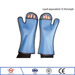 Direct selling x-ray radiation protective 0.35mmpb lead gloves pet doctor applicable radiological protection lead mittens