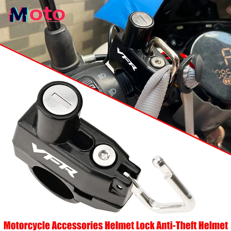 For HONDA VFR 750 800 1200 F vfr1200 VFR750 VFR800 New arrivals Motorcycle CNC Accessories Helmet Lock Anti-Theft Helmet