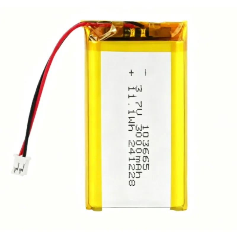 [New] 103665 3.7V 3000mAh Lithium Polymer Rechargeable Battery for Game Console Hand Warmer Intercom