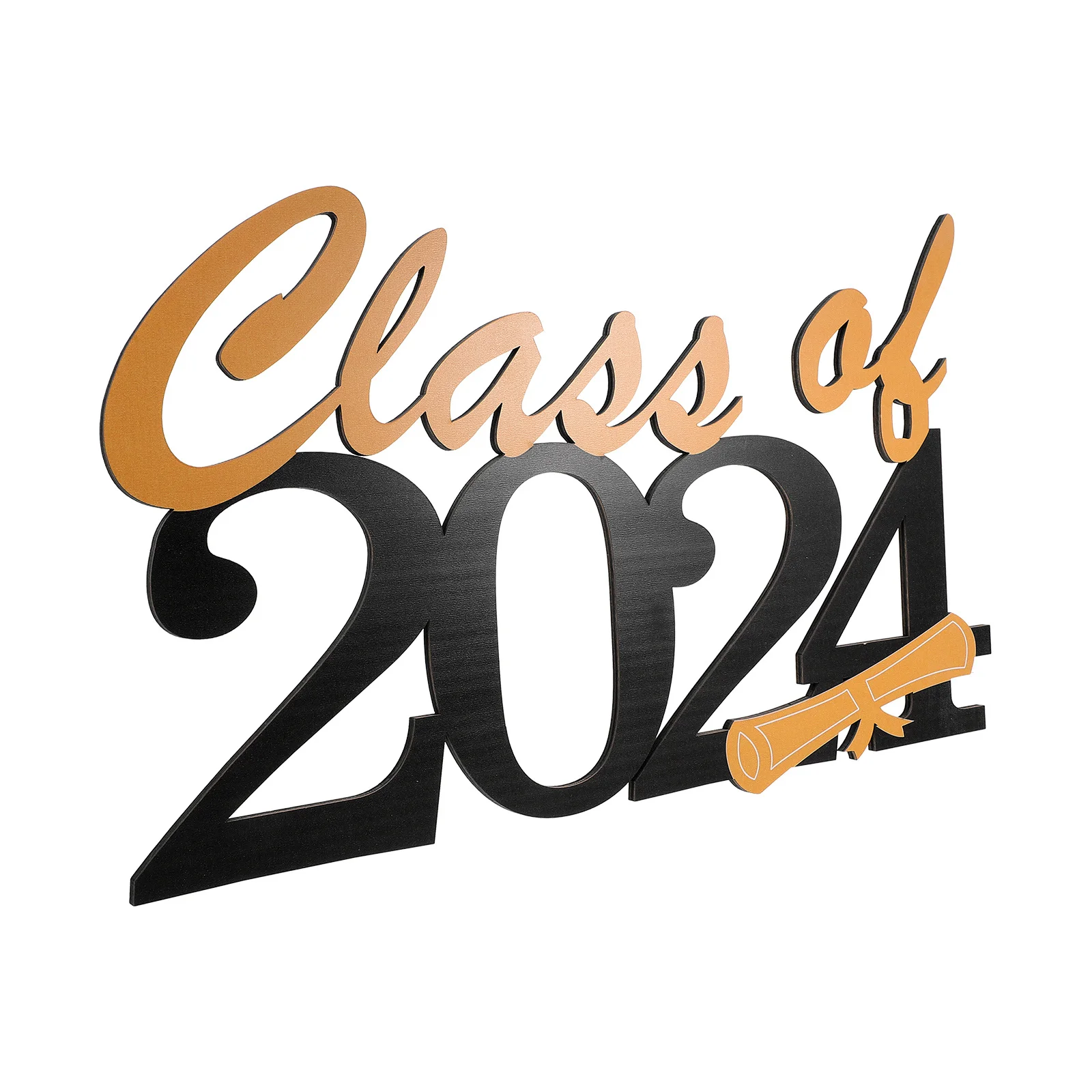 

Class of 2024 Hollow Wood Graduation Hanging Sign Graduation Plaque Party Decoration Class of 2024 Wood Hanging Sign
