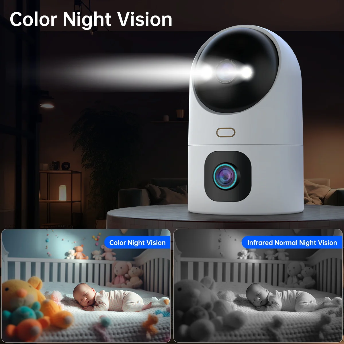 Jooan 4k 6mp IP-Kamera Doppel objektiv Dual-Screen-CCTV-Überwachungs kamera 5g WiFi Home Baby Monitor Auto Tracking Video überwachungs kamera