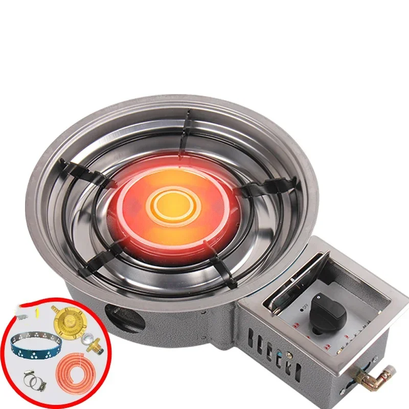 Gas stove Infrared natural gas single stove  embedded fire boiler Energy-saving liquefied gas hot pot