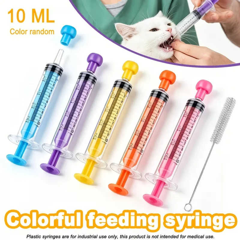 9-piece manual precision pet feeding controller set, suitable for pet feeding, precise watering, mixing, etc. The color is rando