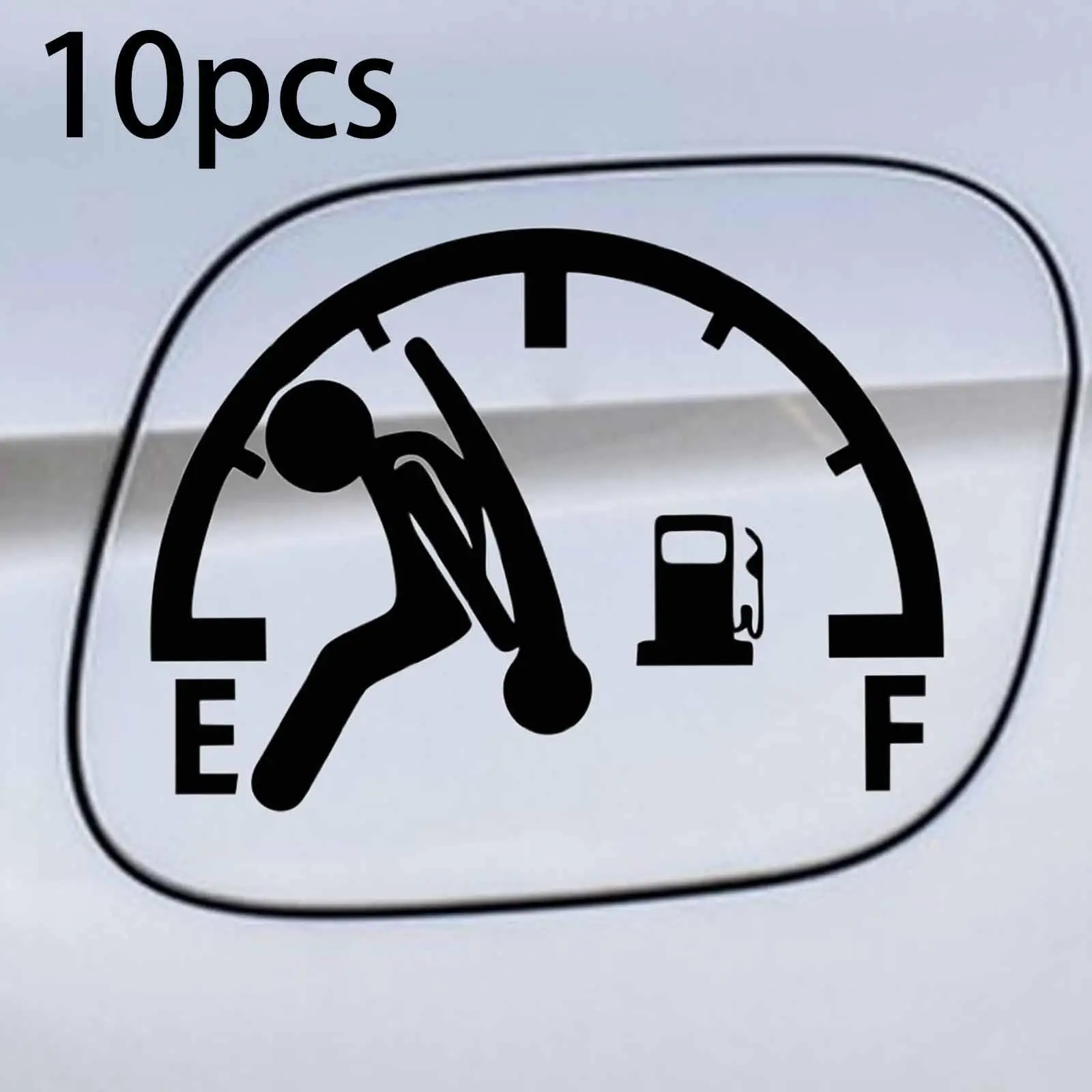 

10Pcs Generic Car Gas Tank Stickers Car Stickers Signs Fuel Lid Decals