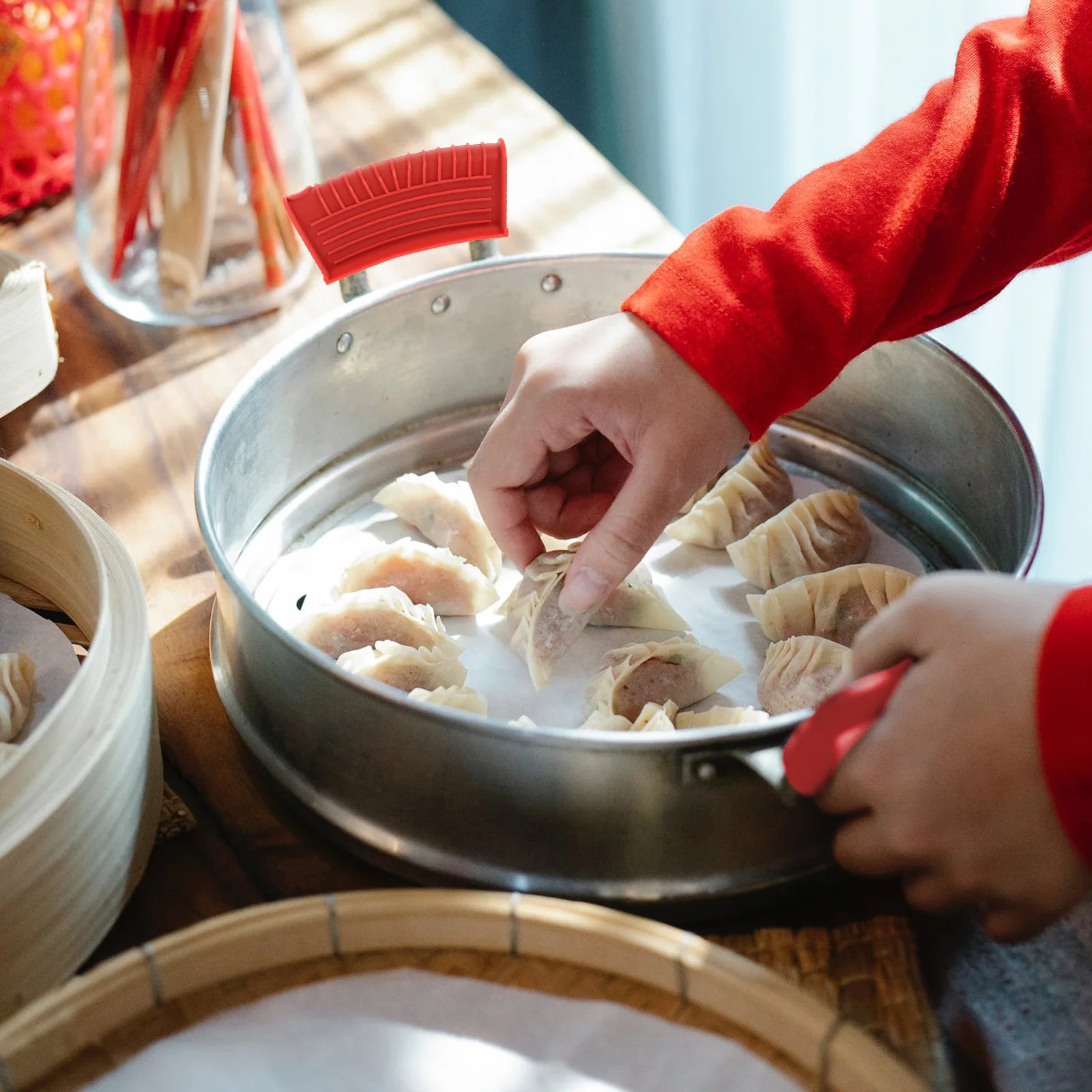 

7Pcs Heat Resistant Pot Handle Sleeve Anti-Scalding Cover for Pans Non-Slip Grip Protection Kitchen Cooking Essential