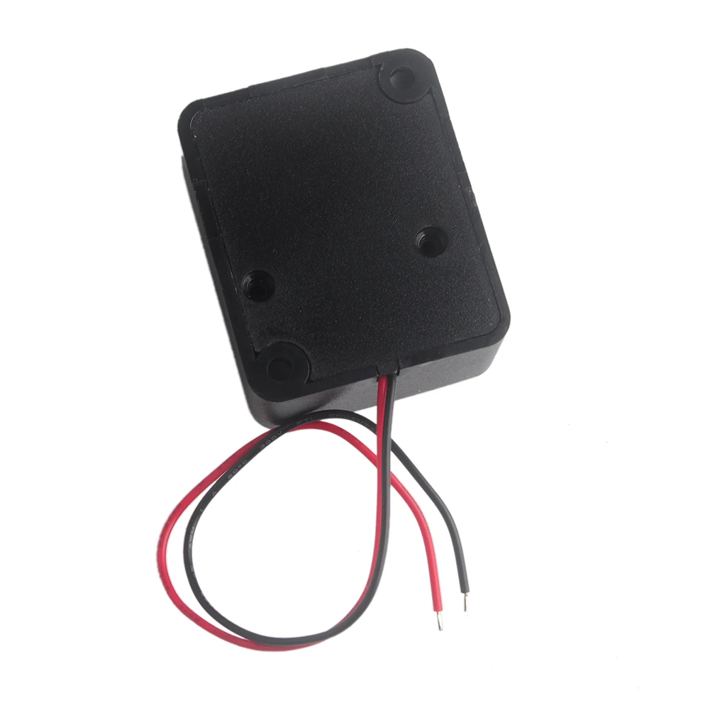 12V DC Black Mini Piezo Alarm Siren 110dB Insurance Safe Anti-Theft Alarm High-Decibel Buzzer Loud High Pitch for Car Vehicle