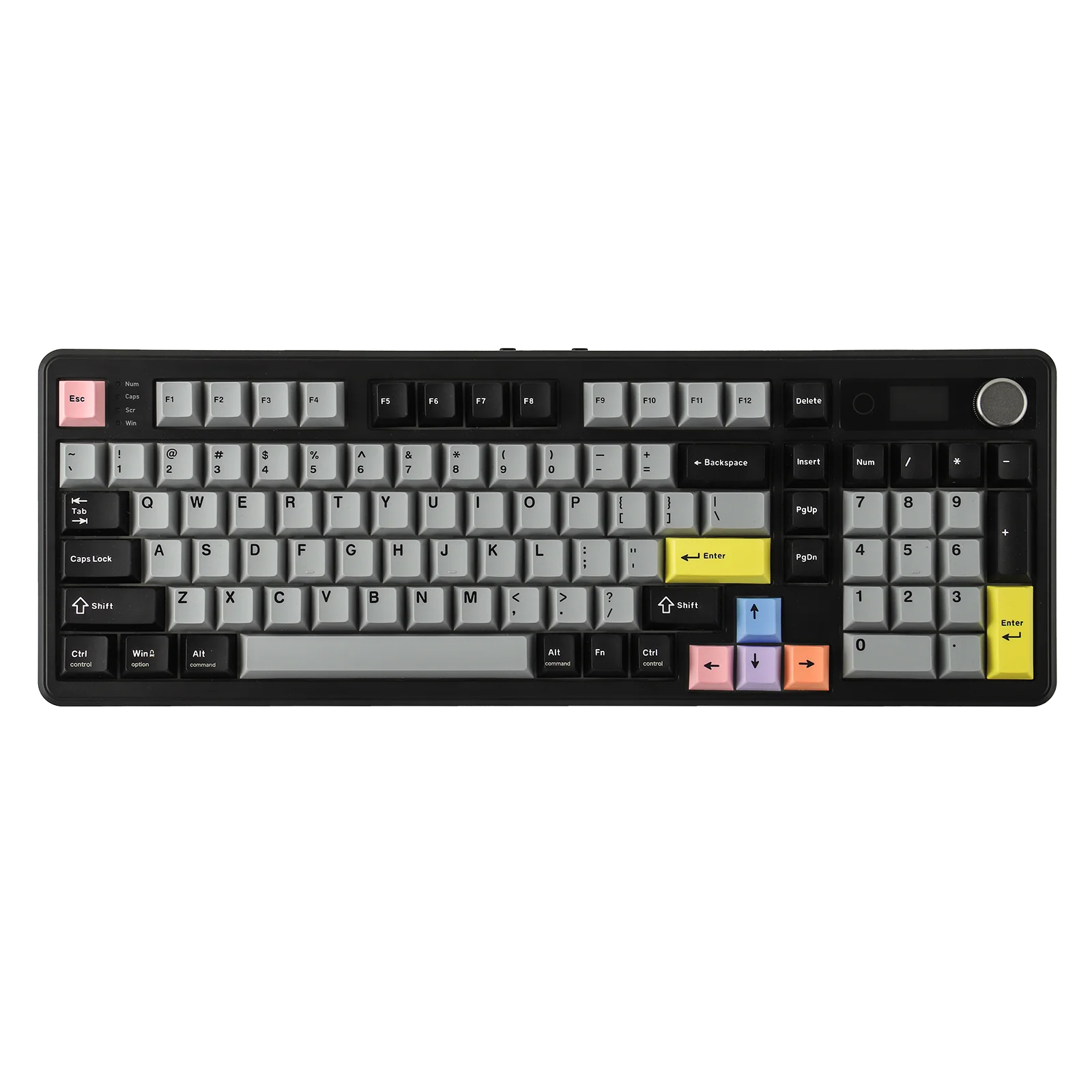 

EPOMAKER TH99 PRO 96% ANSI US Layout Прокладка Проводная/BT/2,4 ГГц Беспроводная механическая игровая клавиатура с экраном и ручкой