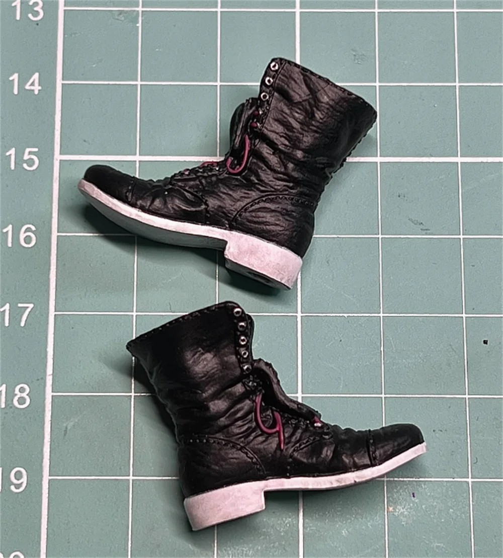 Gorąca sprzedaż 1/12 3ATOYS lalka wąż czarne solidne buty akcesoria do butów materiał PVC dla 6 "figurka scena komponent DIY