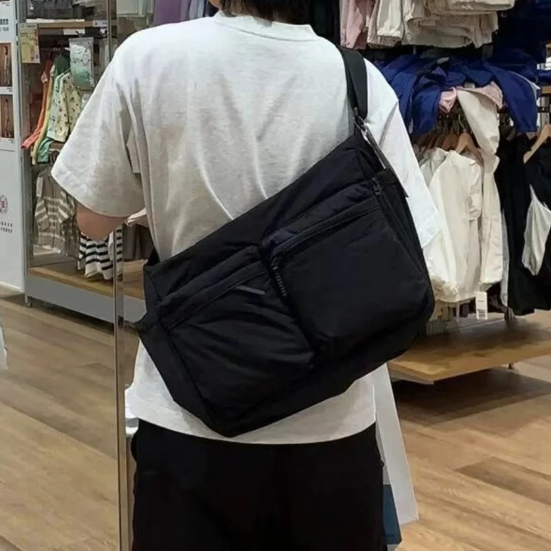 

Top Quality Thickened Casual Messenger Bag, Single Shoulder Bag Large Capacity Laptop Bag, Multi Pocket Sports Bag for Men Women