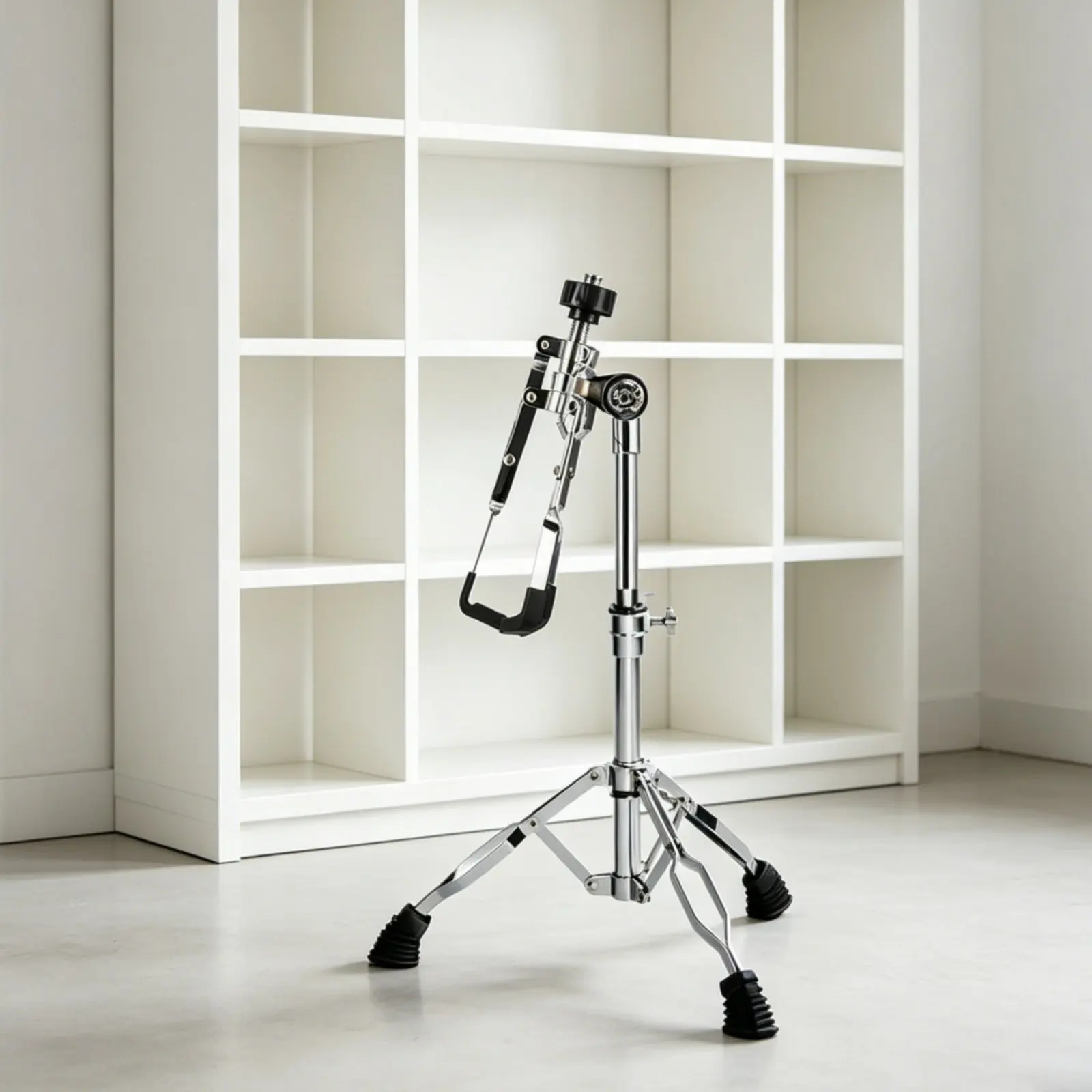 

Practice Pad Stand Adjustable Height 12 Inch Drum Pad Stand Percussion Hardware Silver-Plated Plated for Drummers