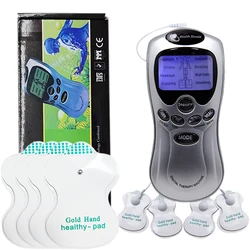 Electric Tens Body Massager with adjustable power supply suitable for full body equipped with 4 patch replacements