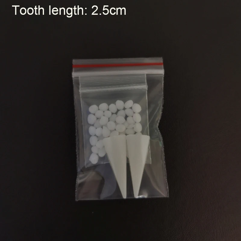 Halloween Party Fangs Decoration DIY Halloween Resin Vampire Teeth Props Horror 5g Glue Friends Gifts Cosplay Witch False Fangs