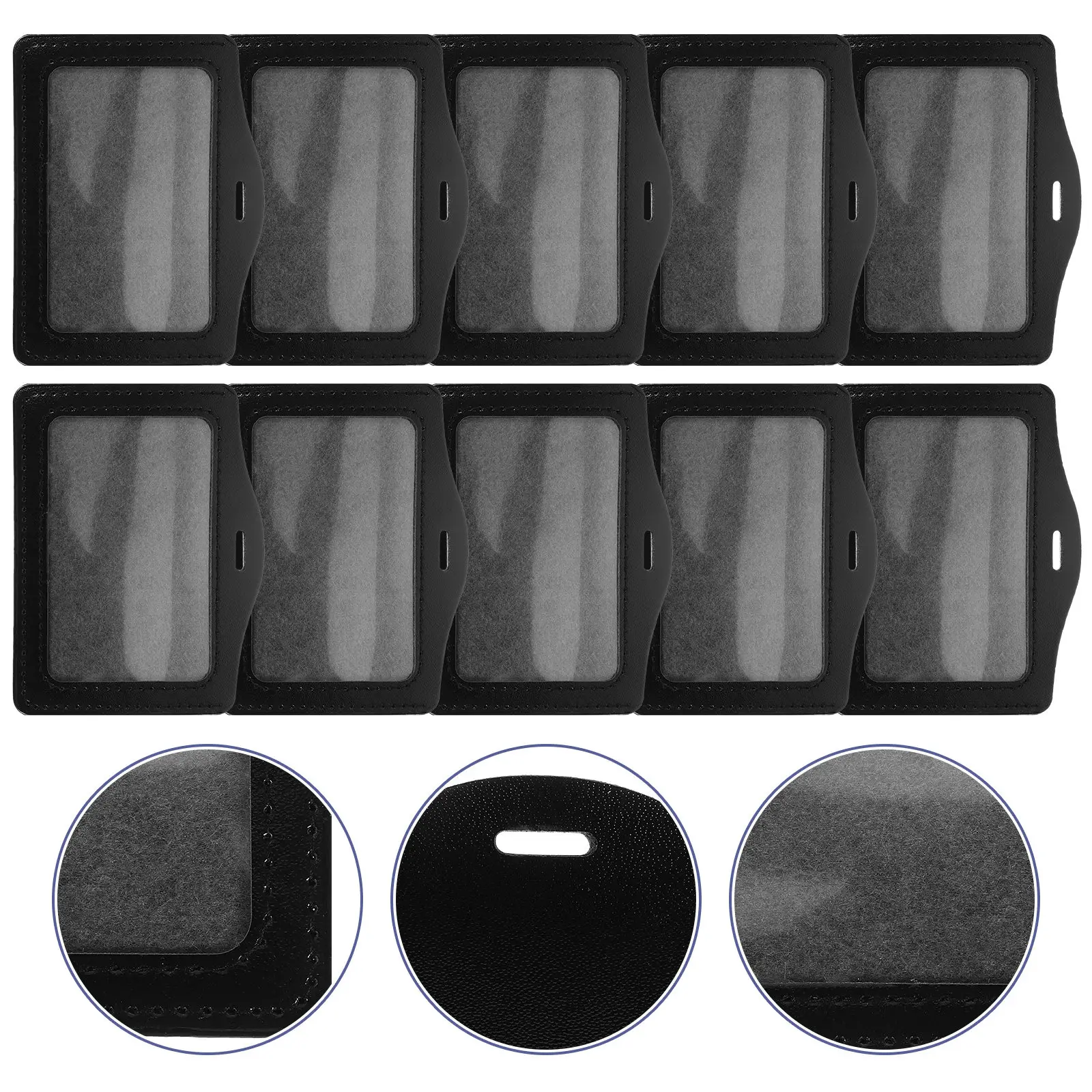 

10 шт. прозрачных горизонтальных держателей для карт и бейджей, защитные чехлы для идентификационных карт, вставок для именных бейджей, протекторов для игровых карт