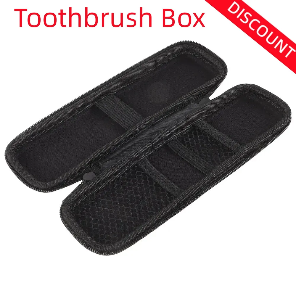 

1pc Black Travel Toothbrushes Storage Box Plastic Reusable Toothbrush Container Practical Toothbrush Box