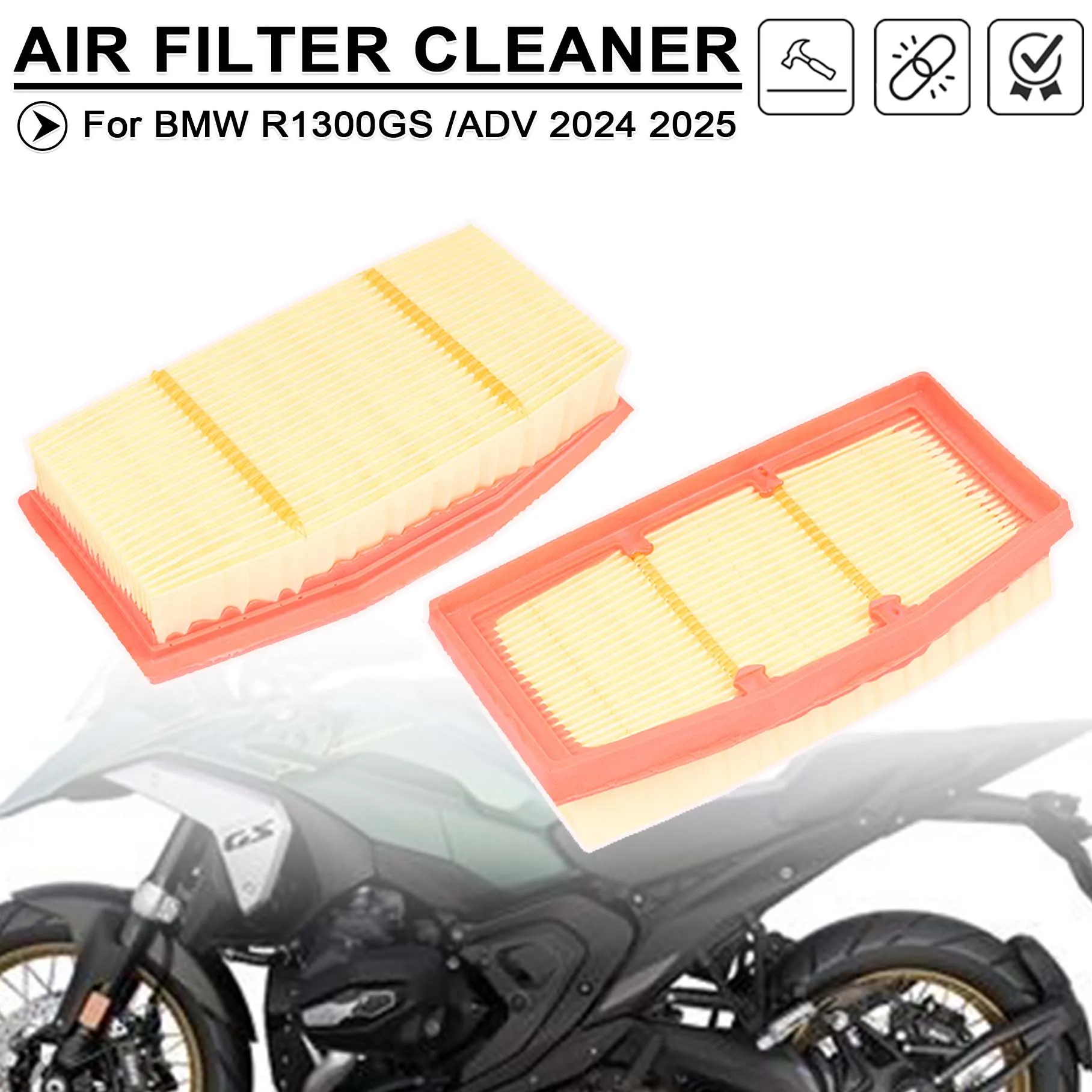 Motorcycle Air Purification Cleaner Air Intake Filter For BMW R1300GS Adventure GS1300R GS 1300R 2024 2025 R 1300GS R1300 GS ADV
