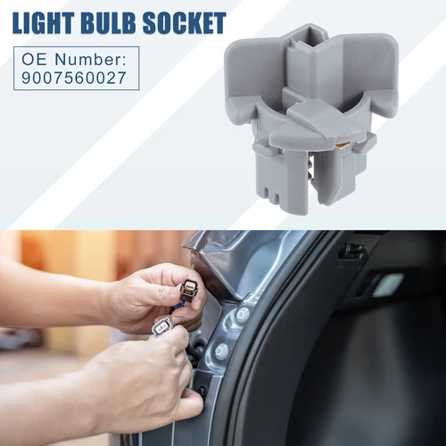 Enchufe de bombilla automático UXCELL No. 9007560027 Portalámparas para Toyota Yaris 2007-2016 para Toyota Echo 2000-2003