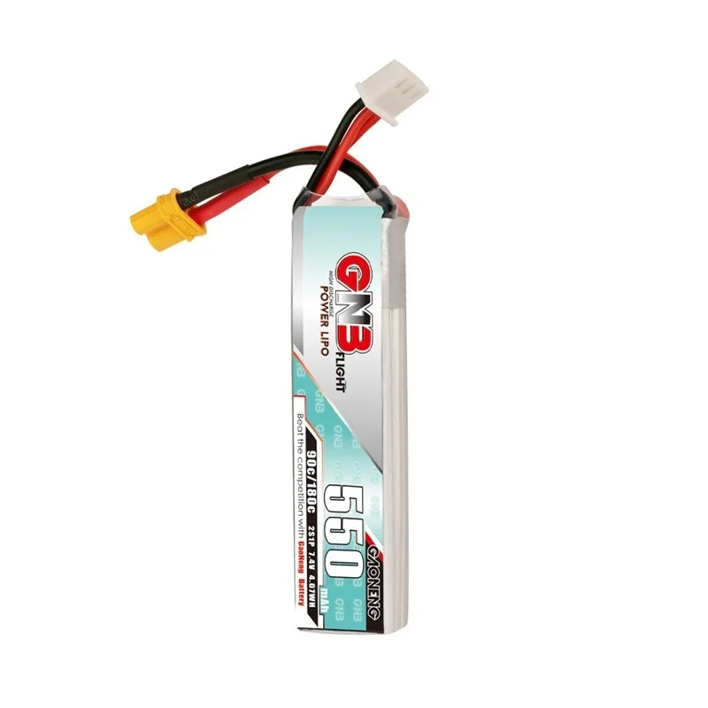 5 uds GNB 2S 7,4 V 550mah 90C/180C HV LiPo batería XT30U-F enchufe para TINY8X Blade Inductrix FPV QX2 120S Beta75S Beta FPV Drone