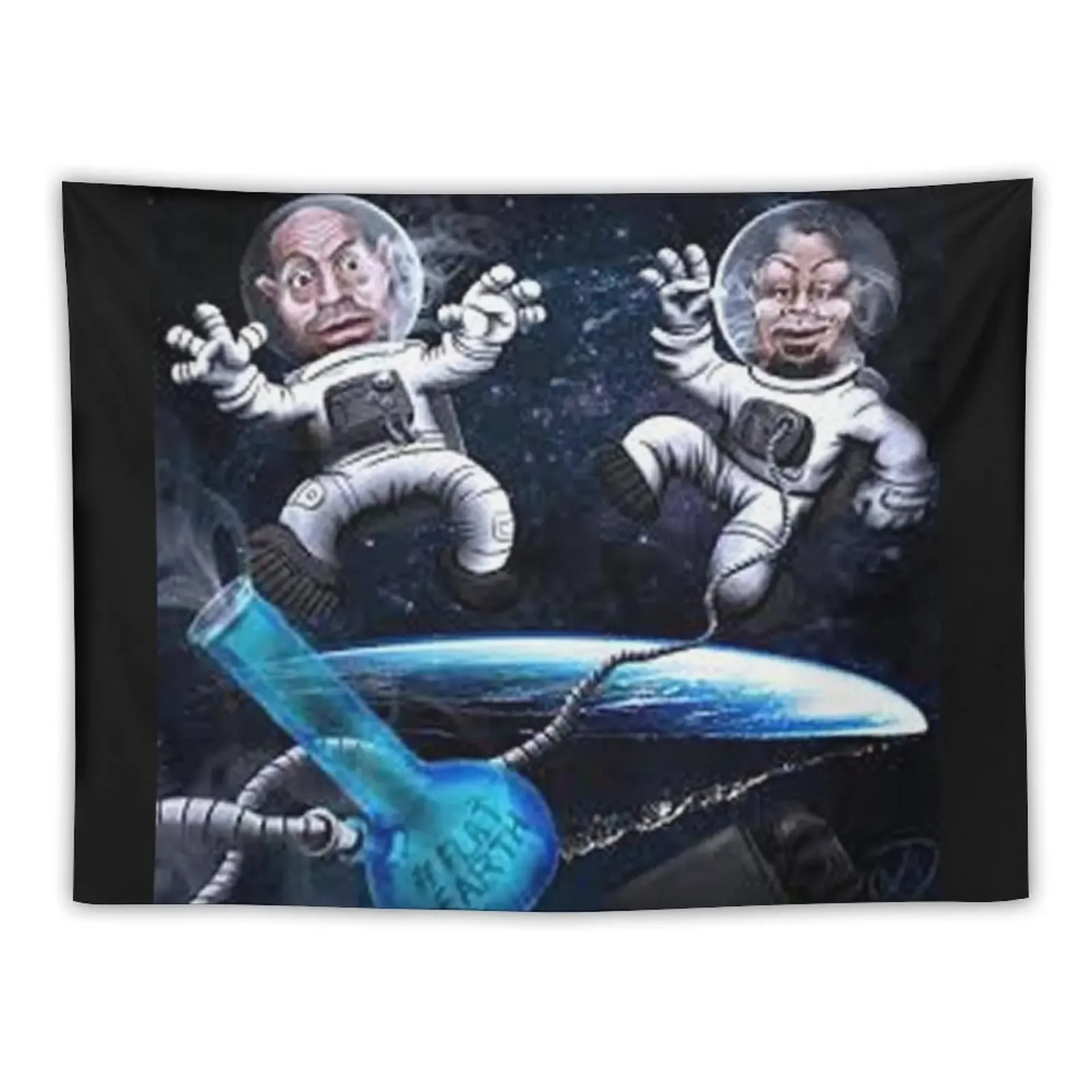 

Joe Rogan Stoned In Space Flat Earth Art Tapestry Wall Art Wallpaper Wall Decoration Items Tapestry