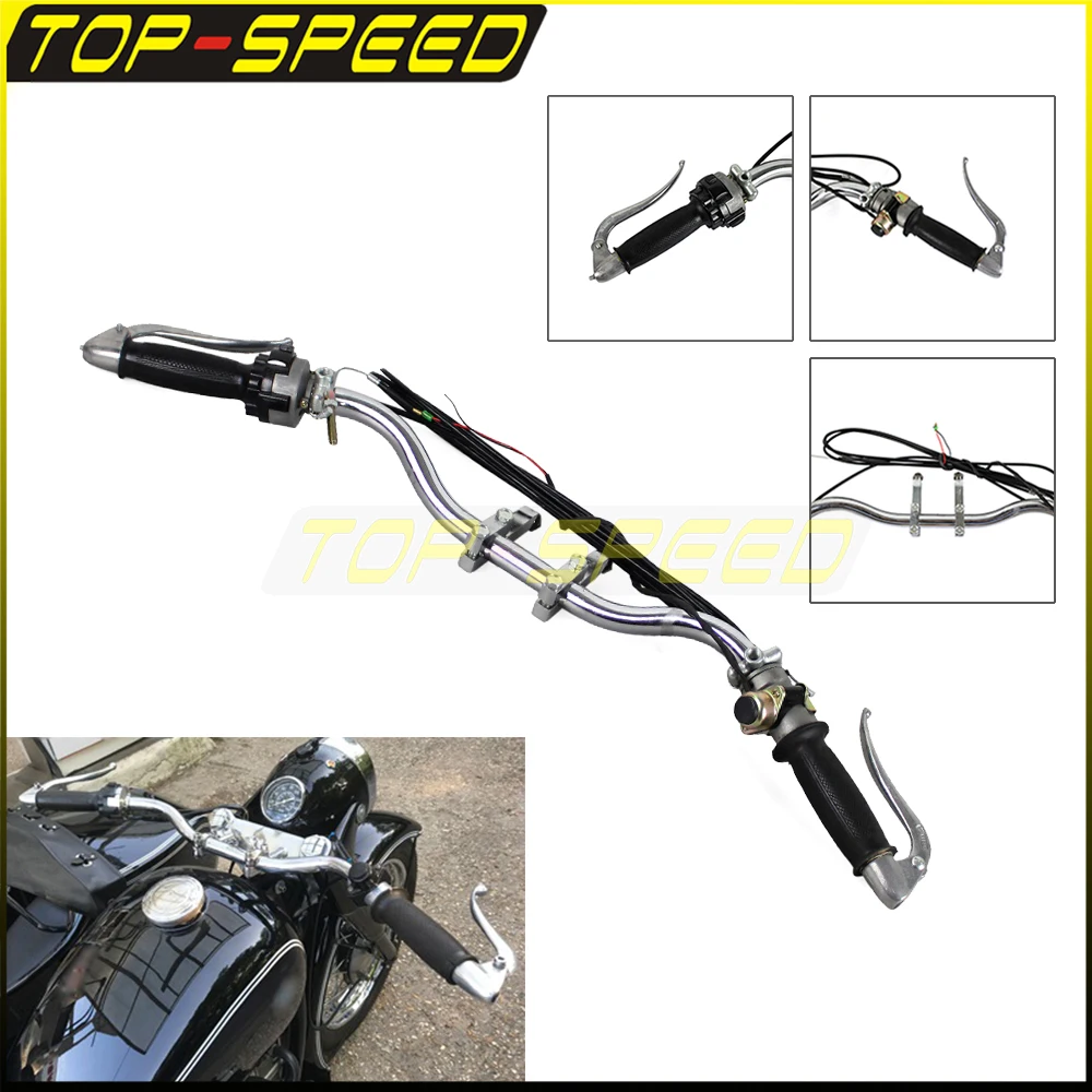 Motorcycle Handlebar Kit For Zündapp DB DS DBK KS KS750 MW M1 M72 R12 R75 R51 R61 R66 R71 K750 Replika Wehrmacht BW40 Dnepr Ural