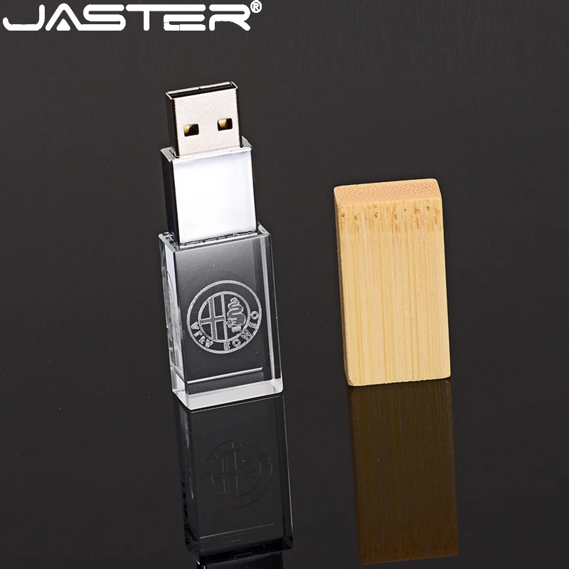 

JASTER Crystal U Disk 64GB Pendrive 32GB USB 2.0 16GB Flash Drive 8GB Pen Drives 4GB Memory Stick Free Logo Sample In 10 Minutes