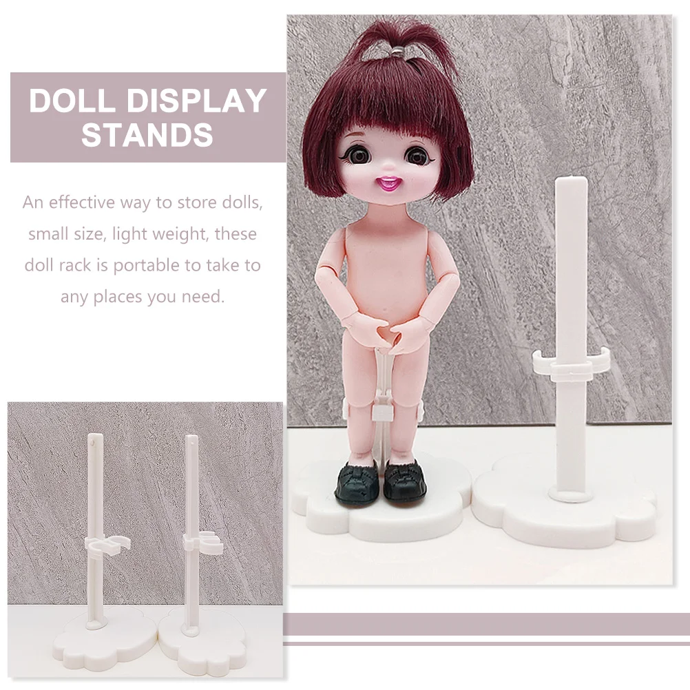 12 Pcs Stand Stands Brackets Figure Display Holder Organizers Movable Girl