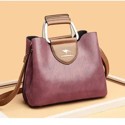 Classic Style Sewing Thread PU High Quality Shoulder Bags Zipper Grace Personality Crossbody Bags for Women 2024 Versatile