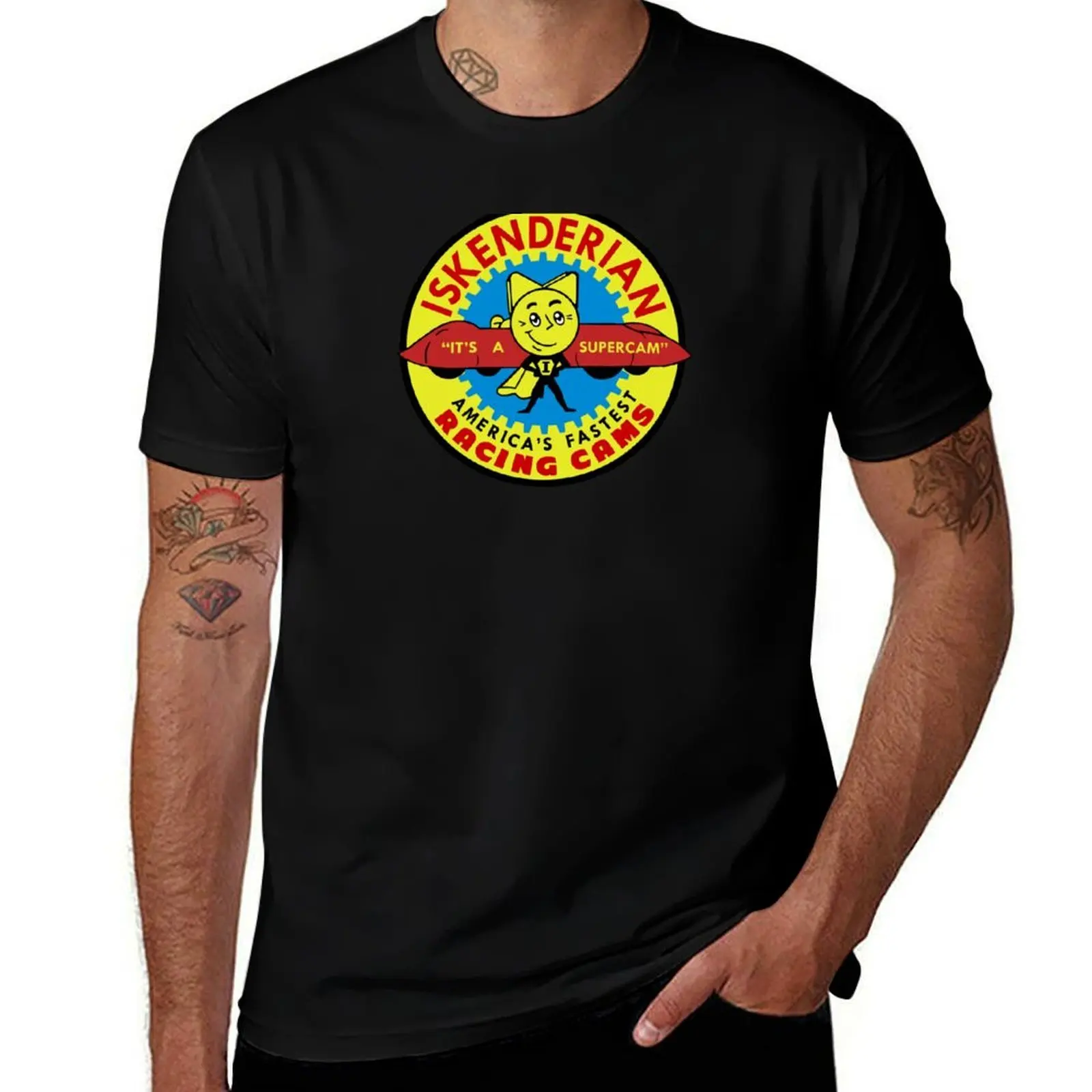 Iskenderian Racing Cams Shirt, Sticker, Decal, Hooodie, Mask T-Shirt Big and Tall Solid Color T-Shirt
