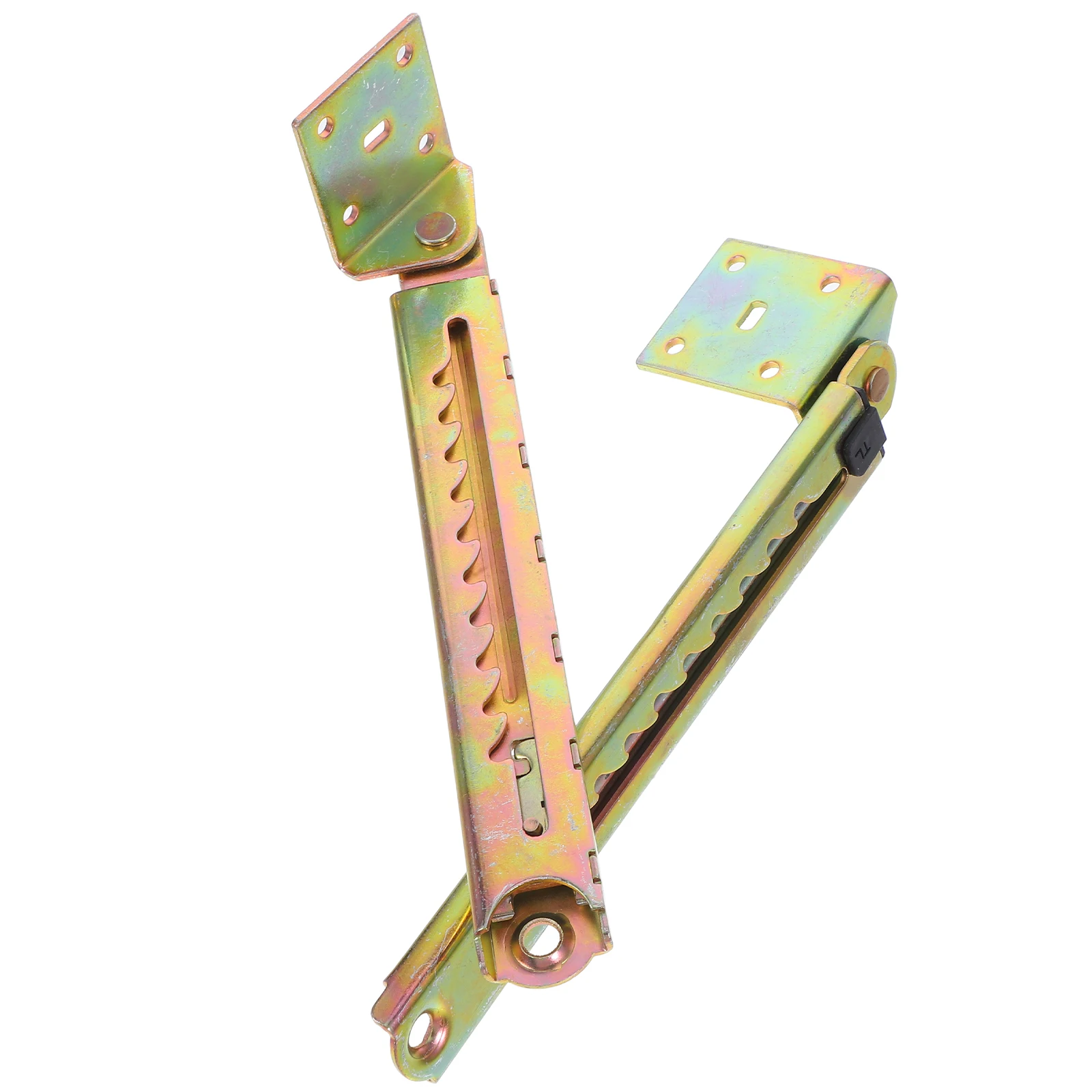 

2PCS Furniture Single Corner Code Colorful Zinc Plated Adjustable Hinge for Beauty Bed Lifting Mechanism Hardware Kit