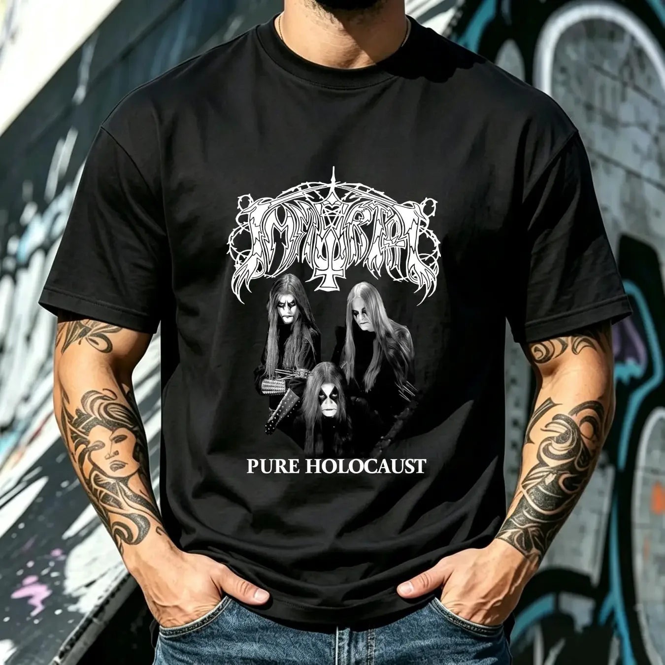 washed T Shirt Immortal Pure Holocaust long or short sleeves vintage Washed Comfortable Casual designer clothes fashion