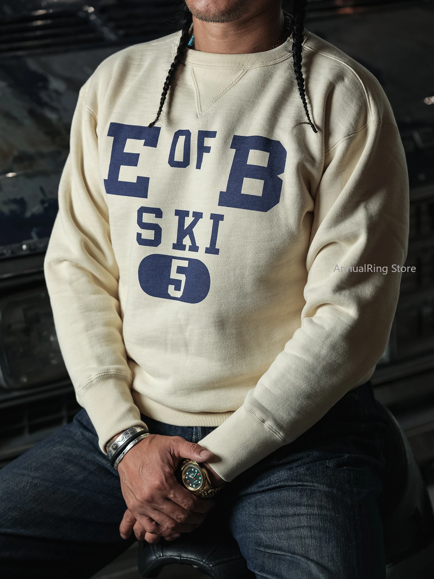 

Rugged Bronson Heavy 600g Cotton Terry Pulling Sweater SKI Hoodies Retro Double V-neck Training Sweatshirts