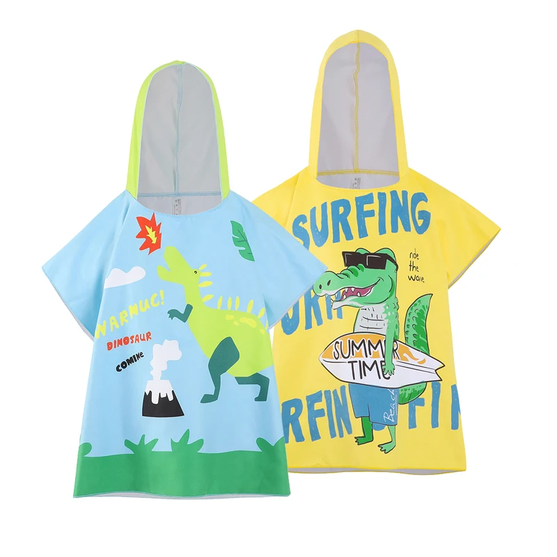 منشفة حمام بغطاء للرأس كرتونية لطيفة للأطفال ، منشفة شاطئ للأطفال الصغار ، مناشف ناعمة للرضع ، أدوات استحمام للأطفال ، منشفة للرضع