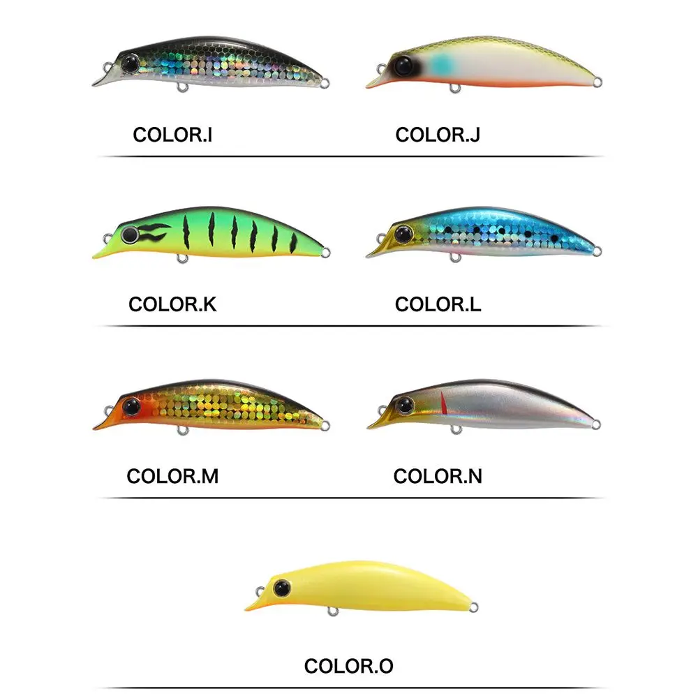 1Pc 75mm 8g Hard Fishing Lure Useful Multicolor Minnow Baits Crankbaits Winter Fishing Long Casting Lure Fish Hooks