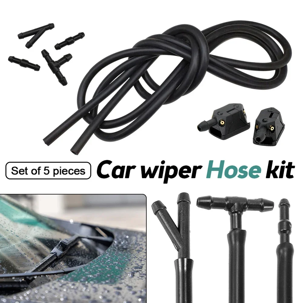 

Car Windshield Wiper Washer Nozzle Spray Jet Kit Fluid Hose Car Wiper Spray Pipe Joint T Y I Type Windshield Washer Pipe Nozzle