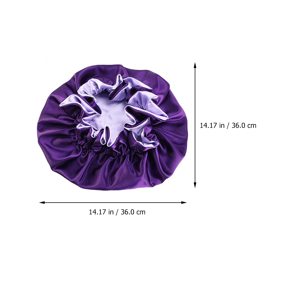 

Bonnet Lightweight Purple Elastic Adjustable For Adult Comfortable Breathing Makeup Sleep Ideal Gift