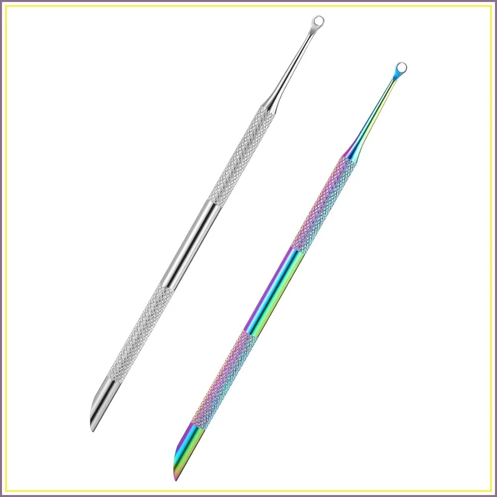 Stainless Steel Dual Ended Cuticle Pusher Tool Set