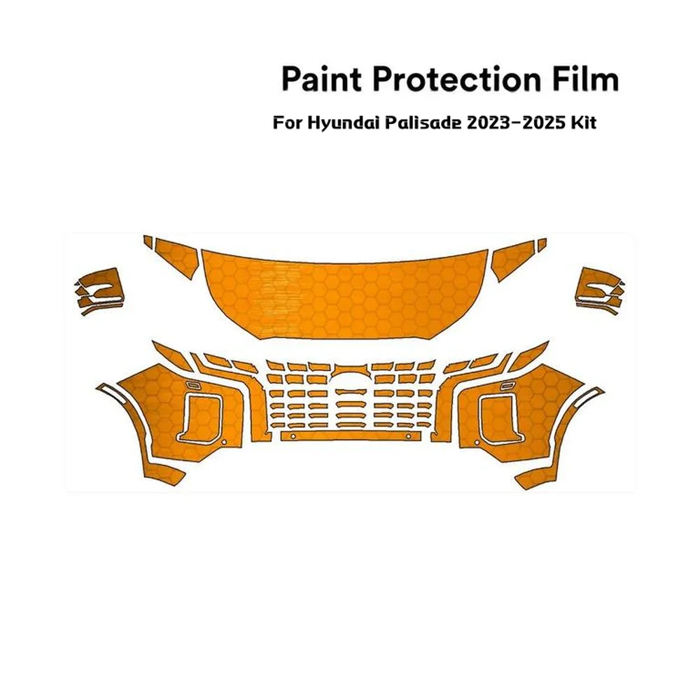 

For Hyundai Palisade 2023-2025 TPU Pre-cut PPF Kit Scratch-resistant Transparent Front Bumper Hood Engine Protective Film