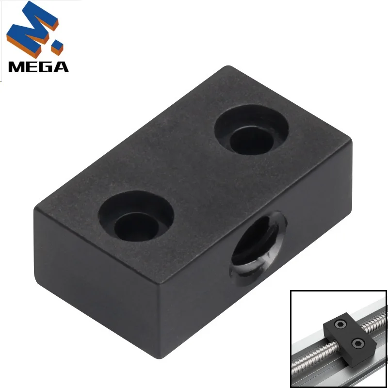 MEGA 4PCS Fixed Block Anti Backlash POM Nut 3D Printer Parts For T8 Trapezoidal Lead Screw Pitch 2 Lead 8 OD 8mm Openbuilds