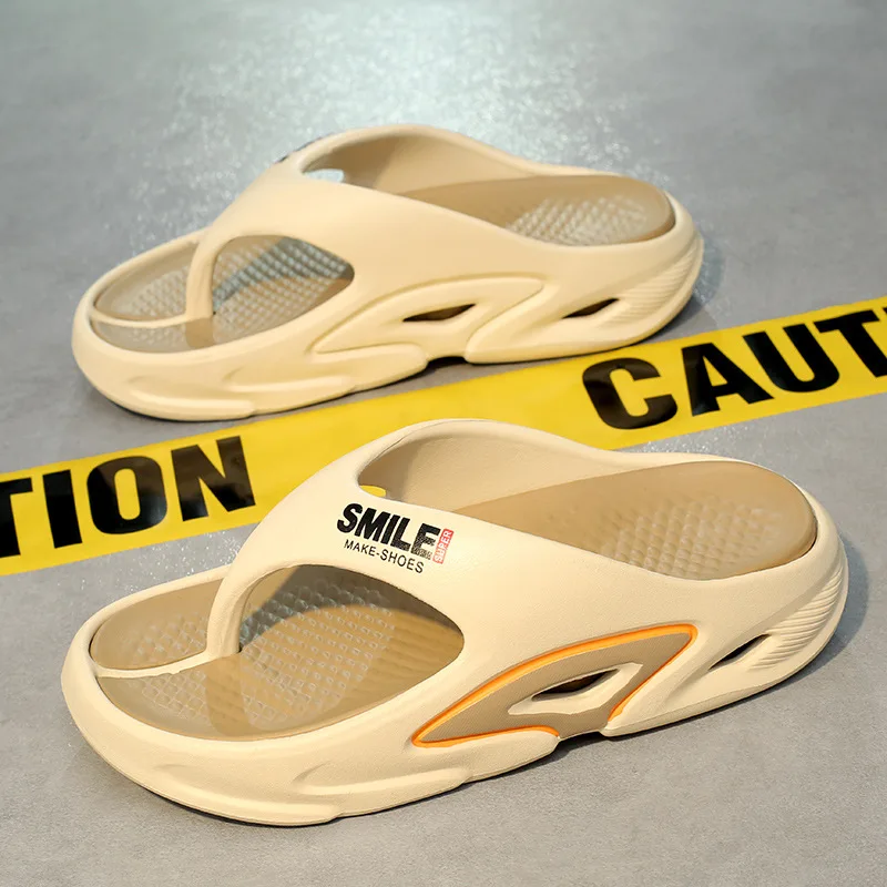 

New Men's EVA Platform Flip Flops Fashion Trendy Men's Slippers Home Mute Anti-slip Slides Oudoor Beach Casual Sandals Sandalias