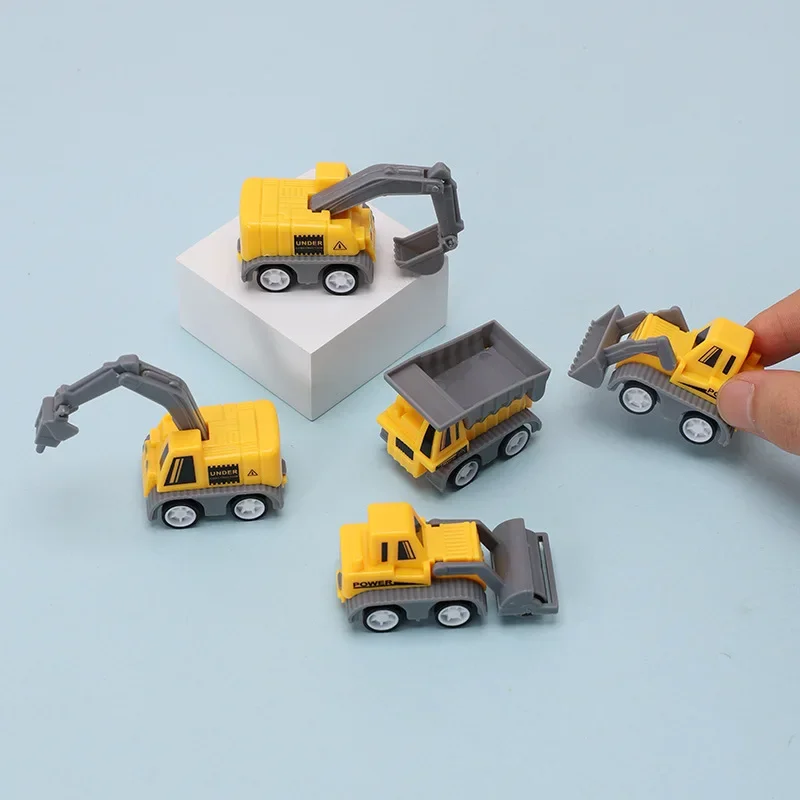 Engineering Vehicle Toy Kids Mini Construction Excavator Tractor Bulldozer Models Pull Back Car Boys Toys Children Gifts