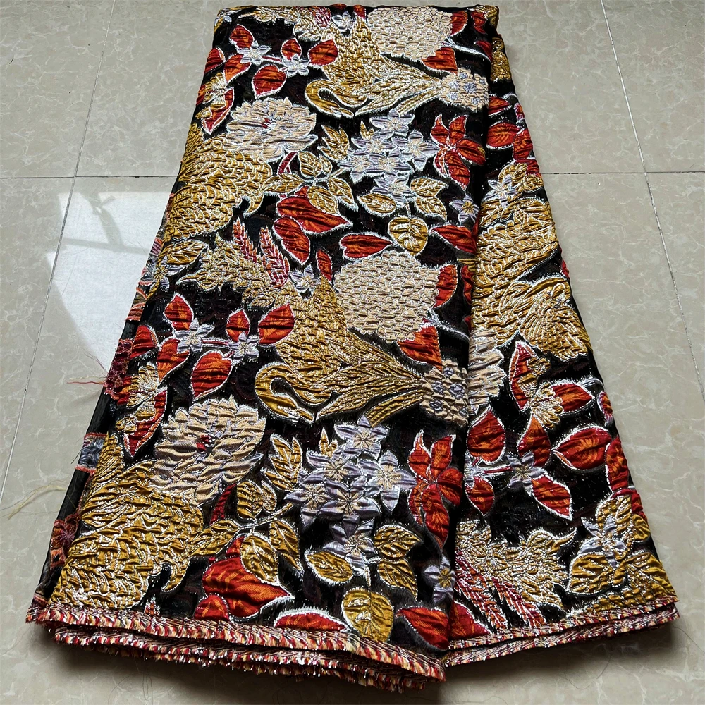 

2023 высококачественная ткань, искусственная ткань, вышивка из органзы, гипюр Вечерние вечернее платье, жаккардовое платье, для свадьбы, 5 ярдов