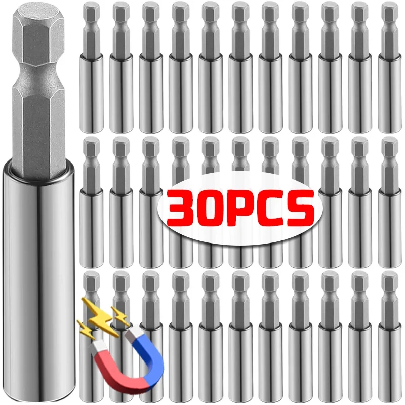 Magnetic Screwdriver Extension Hexagonal Connecting Rod Carbon Steel Handle Connectors Screwdrivers Bits Holder Power Tools